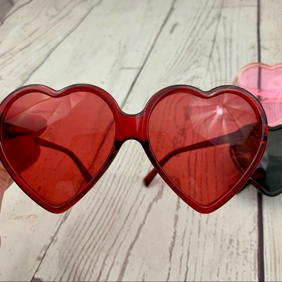Novelty heart shape colorful sunglasses novelty - Picture 2 of 6